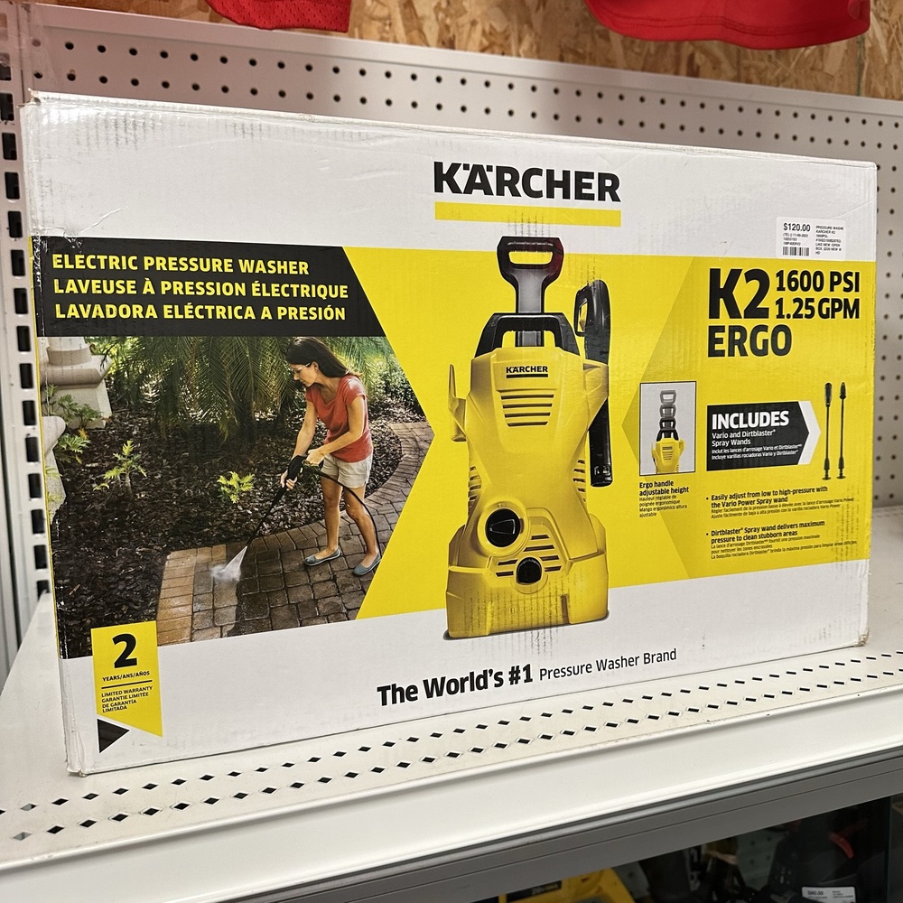Karcher K2 Electric Power Pressure Washer, 1600 PSI, 1.25 GPM Nuway