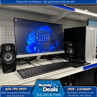HP Pavilion Desktop Computer System, Windows 11 Home.