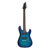 Schecter C-6-PLUS-OBB Ocean Burst Blue 443-SHC Electric Guitar