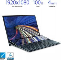 ZenBook Duo Dual Screen Laptop, 14" FHD Touch Display