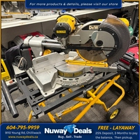 DEWALT 15 Amp Corded 12-Inch Double Bevel Sliding Compound Miter Saw w/stand
