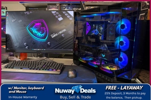 MSI - Custom Gaming Computer Package with 27" Ultragear 4K Gaming Monitor.